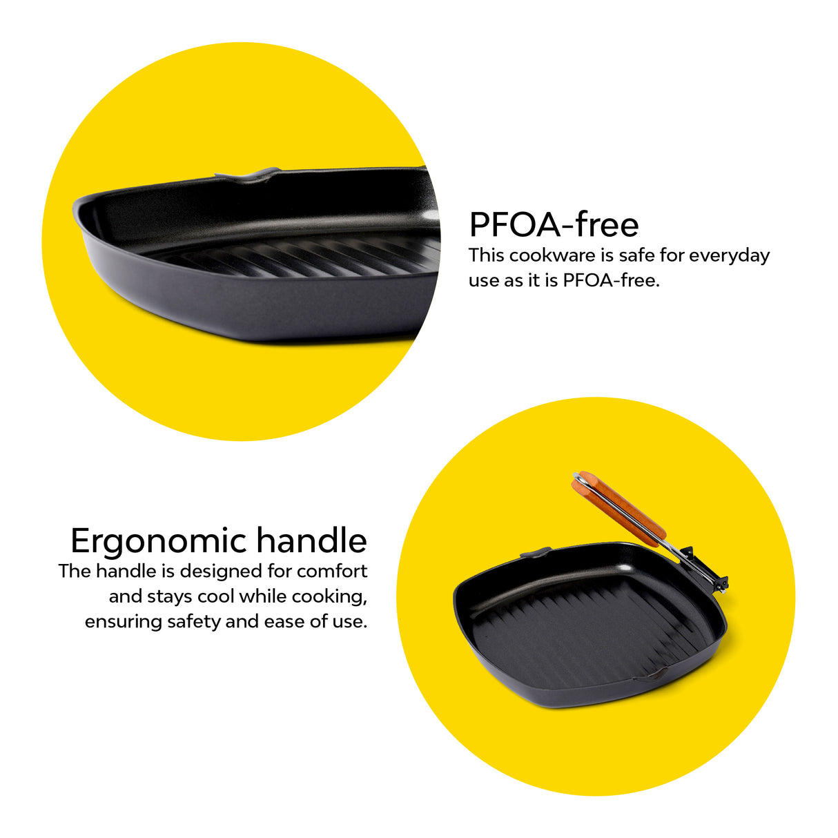 Grill Pan with Collapsible Handle