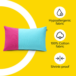 Modern design pink marine two tone lumbar cushion cover single 