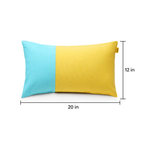 High quality marine yellow two tone cushion cover single 