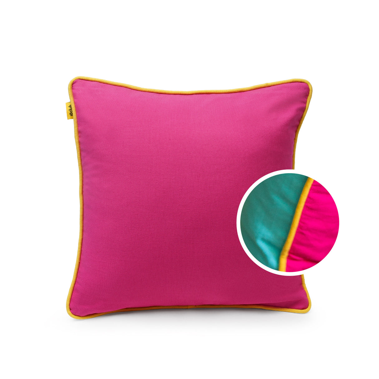 Pink marine reversible cord cushion cover single 