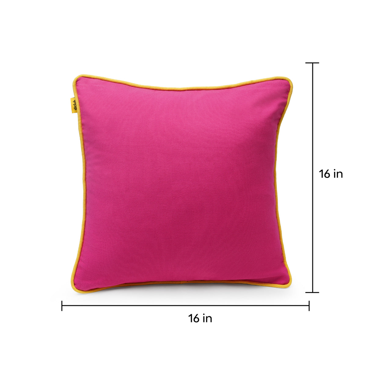 Stylish pink marine reversible cord cushion cover single 