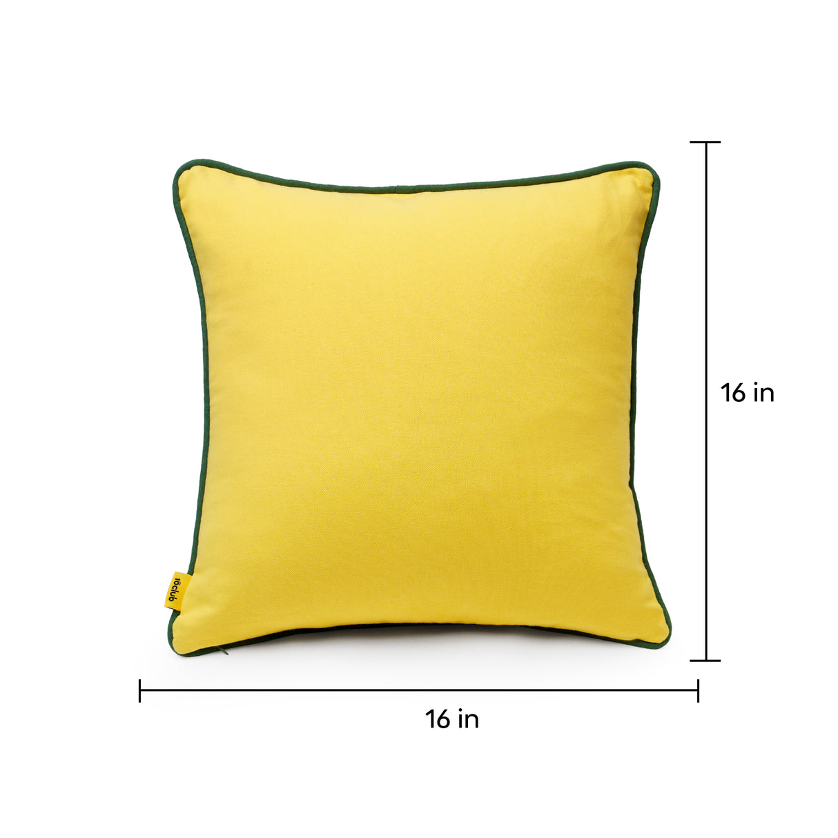 Yellow cushion cover