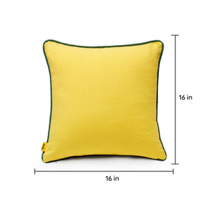 Yellow cushion cover