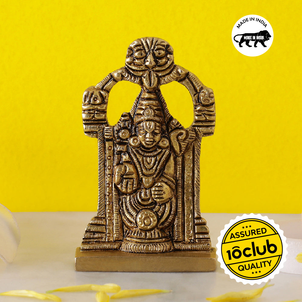 Venkateshwara Balaji Idol | 100% Pure Brass | Antique Finish