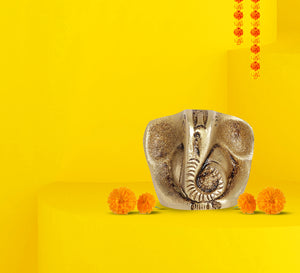 Baby Ganesh Brass Idol