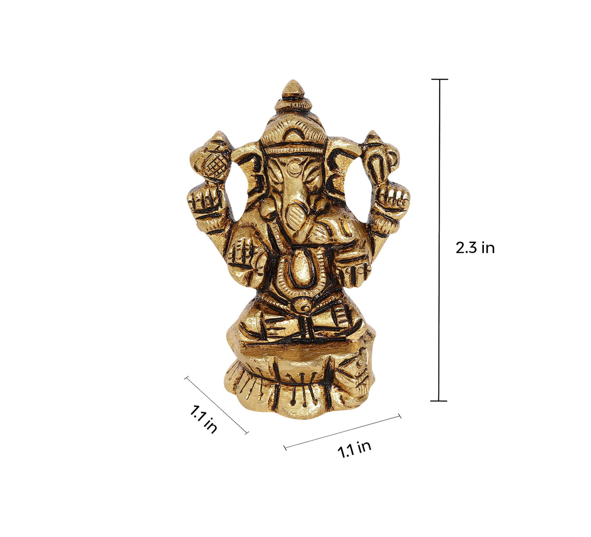 Siddhi Ganapati Brass Idol