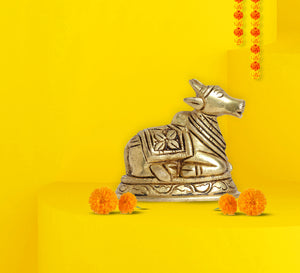 Nandikeshvara Brass Idol