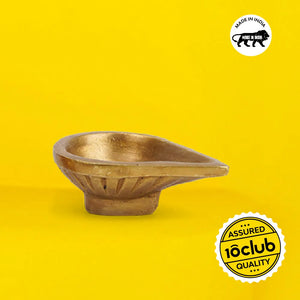 Plain Brass Diya | Pure Brass | Antique Finish