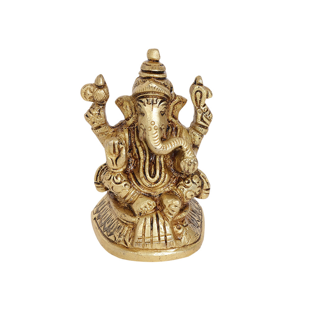 Kshipra Ganapati Brass Idol