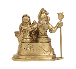 Shiva Parvati Brass Idol