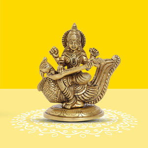 Ma Saraswati Brass Idol