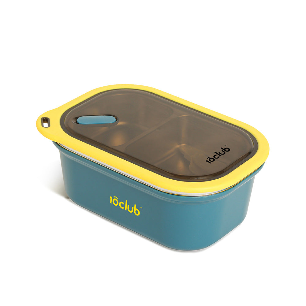 Blue 2 Layer Insulated Lunchbox for Dry Food