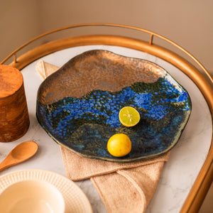 Triple Glaze Ceramic Platter