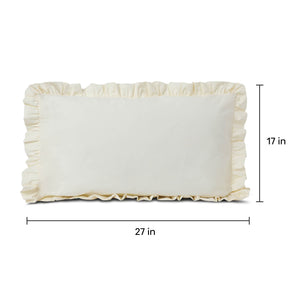 Plain white cushion cover