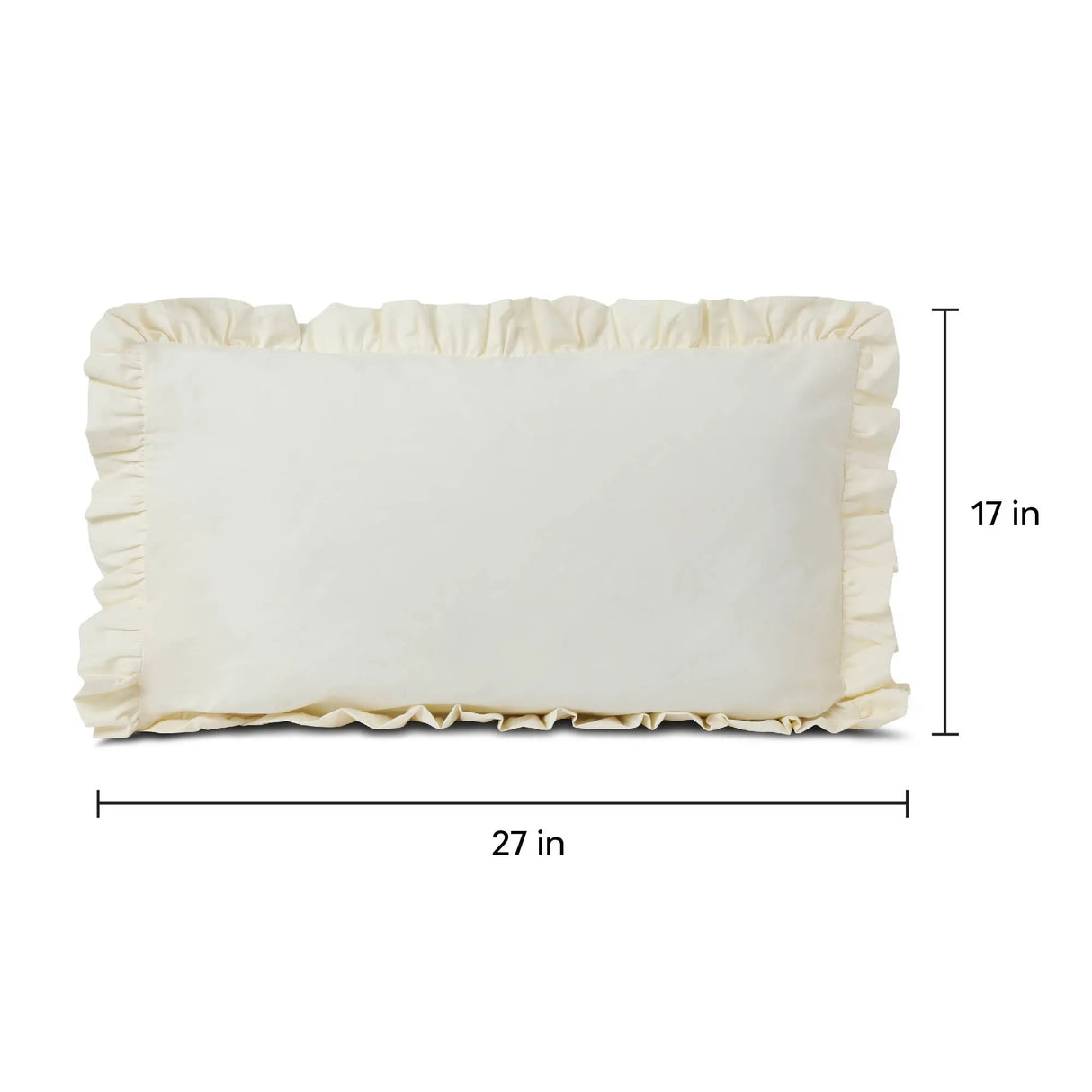 Frill 100% Cotton Bed Pillow Cover | Single