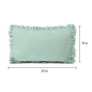 Frill 100% Cotton Bed Pillow Cover | Single