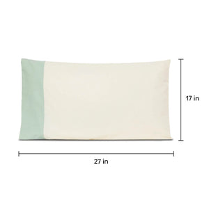 Colour Accent 100% Cotton Bed Pillow Cover | Single