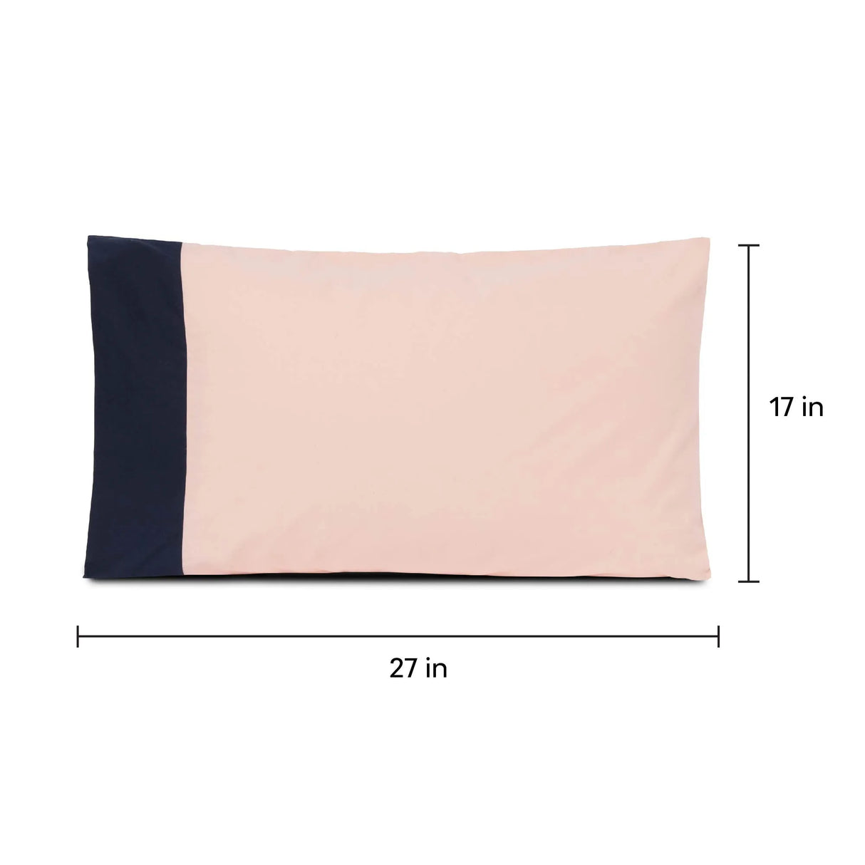 Colour Accent 100% Cotton Bed Pillow Cover | Single