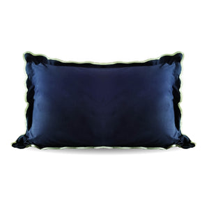 Scallop Piping 100% Cotton Bed Pillow Cover | Single