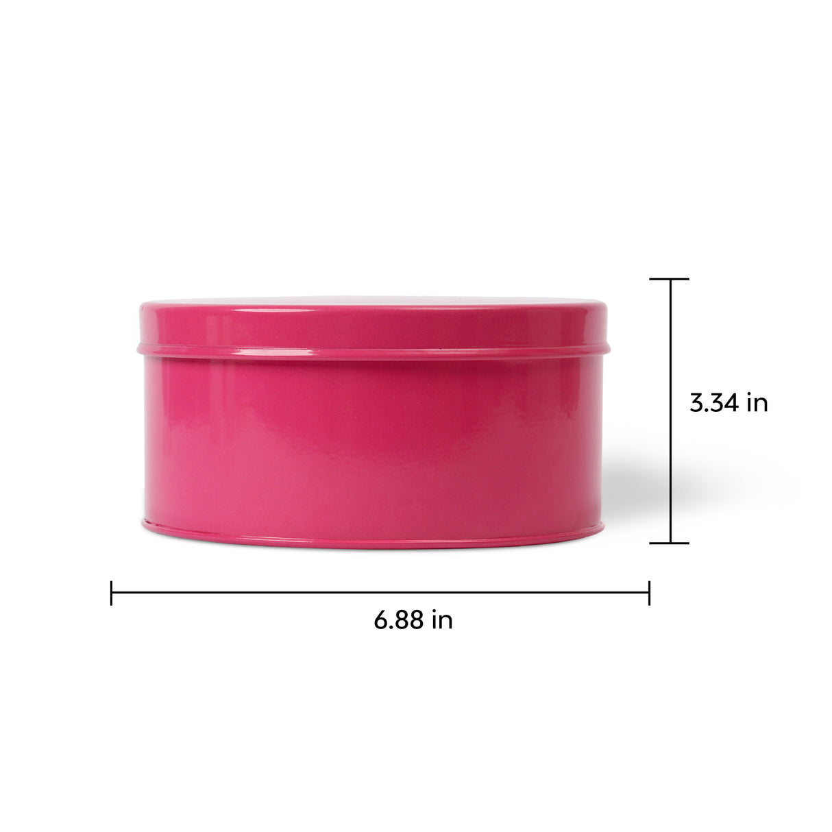 Easy to clean rani pink round multi purpose box 