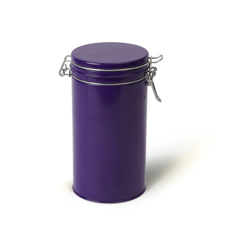 Vacuum Close Round Jar  large purple 