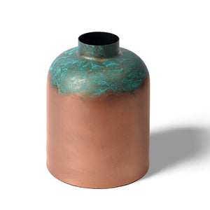 Patina Jar Metal Vase