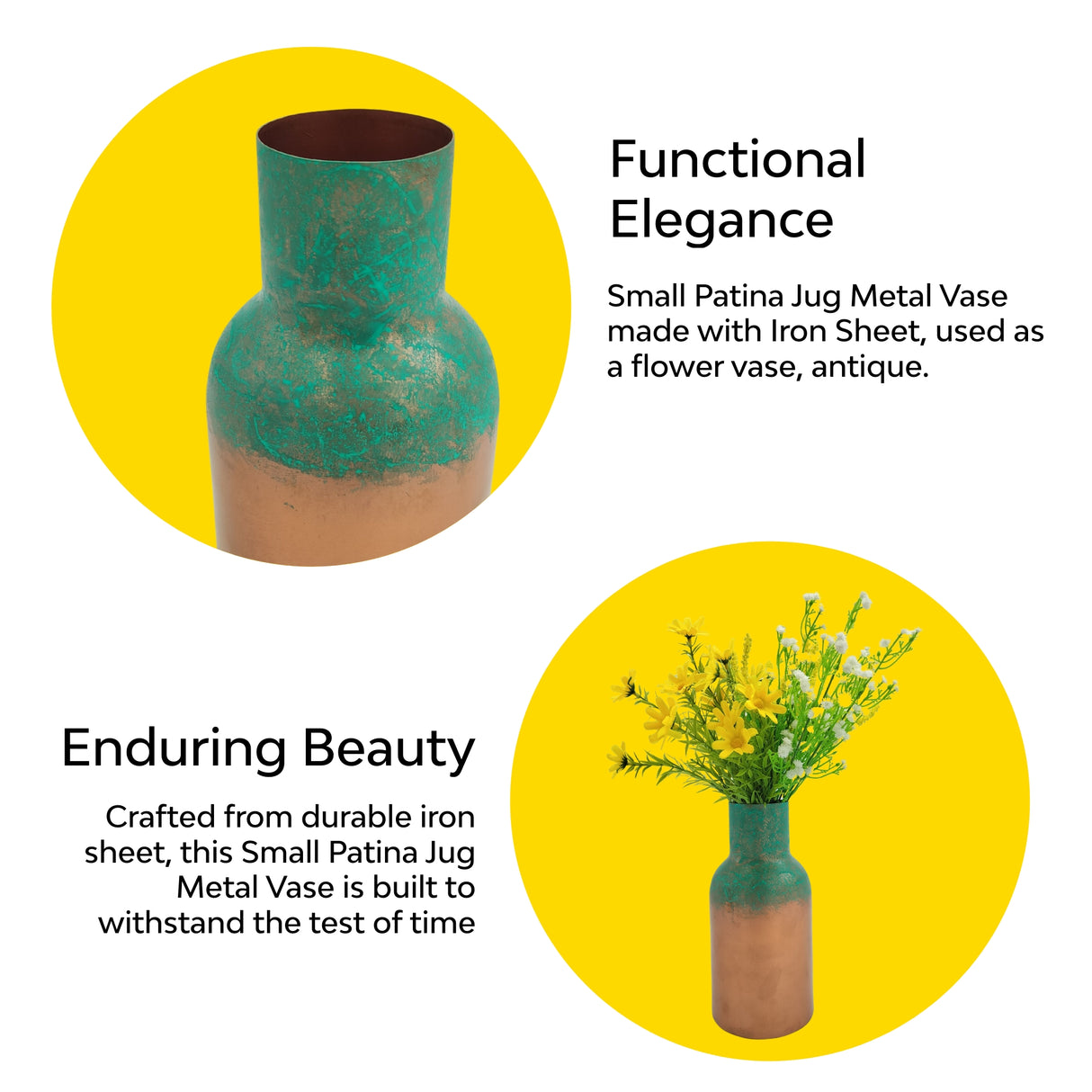 Compact Patina vase