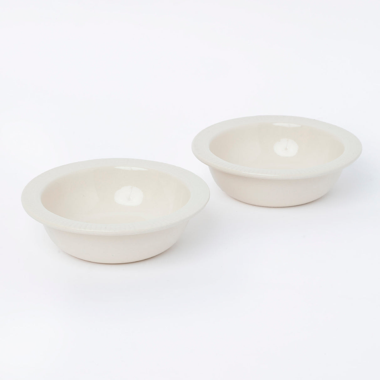 Plain white ceramic bowl