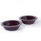 Deep purple ceramic bowl set of 2