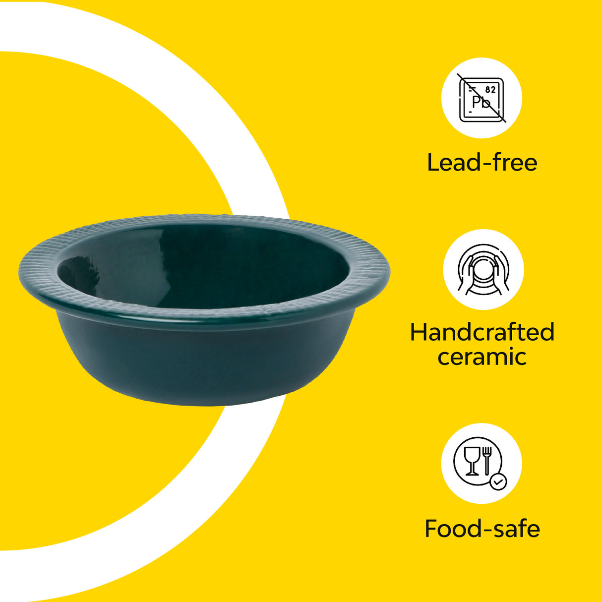 Lead free ceramic bowls