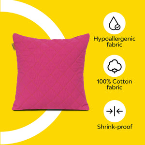 pure cutton pink cushion cover