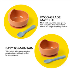 Food grade material Kids Silicone Bowl Gift Set 