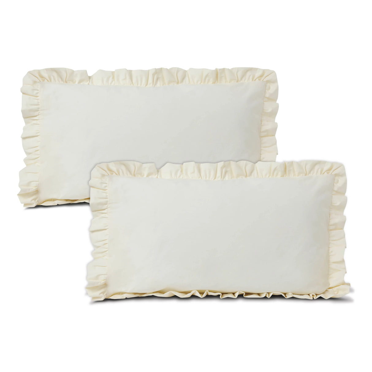 Frill 100% Cotton Bed Pillow Cover | Set of 2