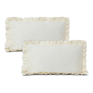 Frill 100% Cotton Bed Pillow Cover | Set of 2