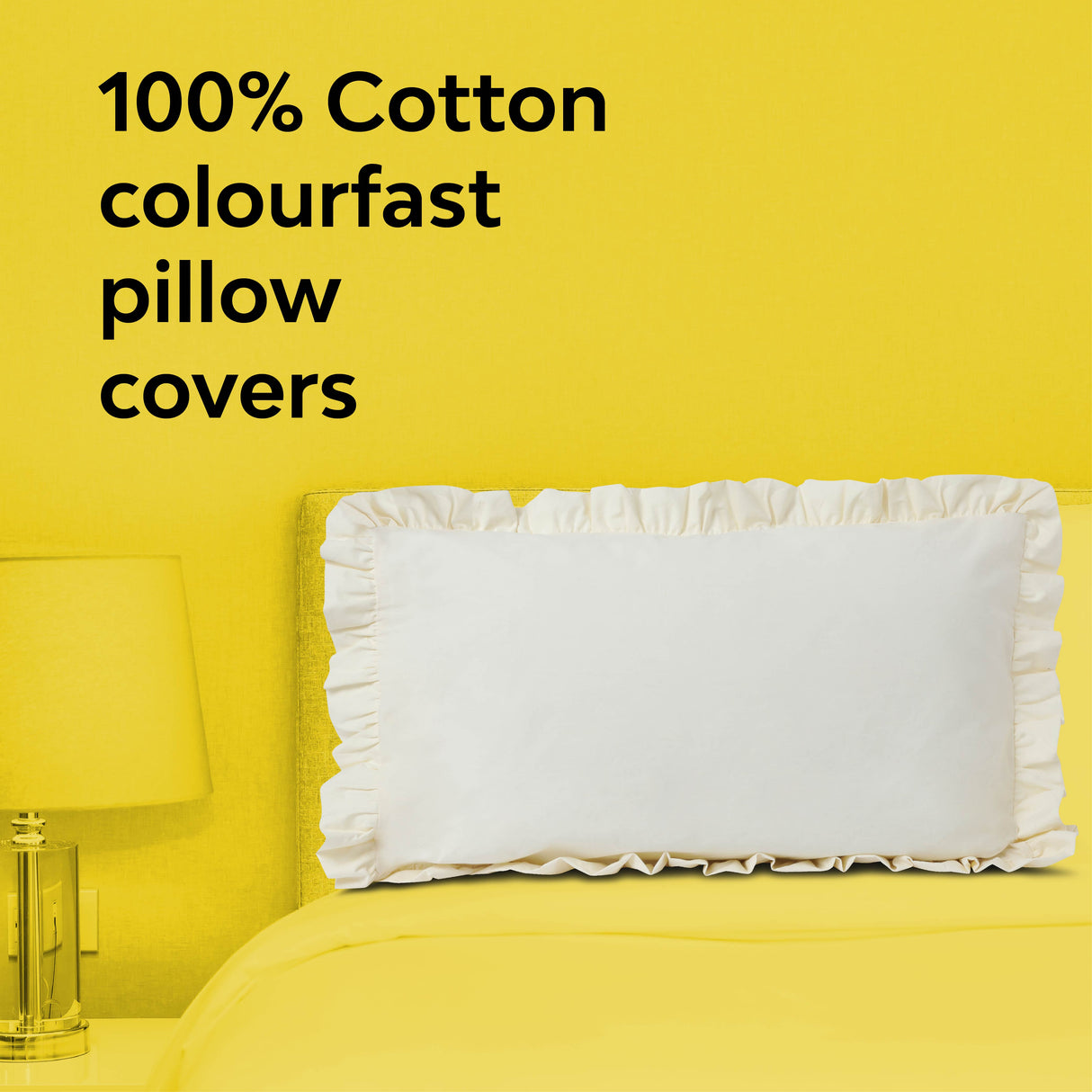 White colourfast pillow covers