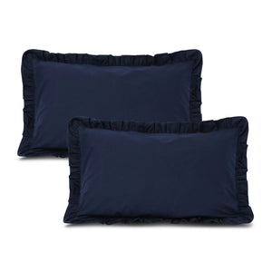 Frill 100% Cotton Bed Pillow Cover | Set of 2