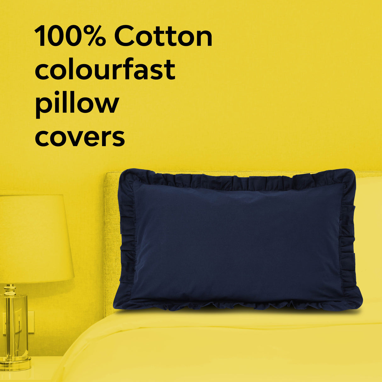 Blue pillow cover