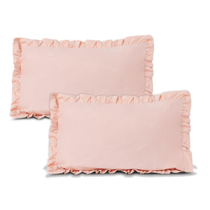 Pink set of 2 pillow covers