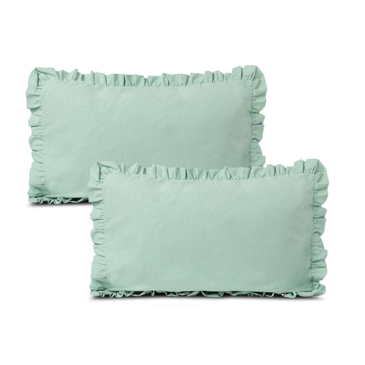 Mint green pillow cover