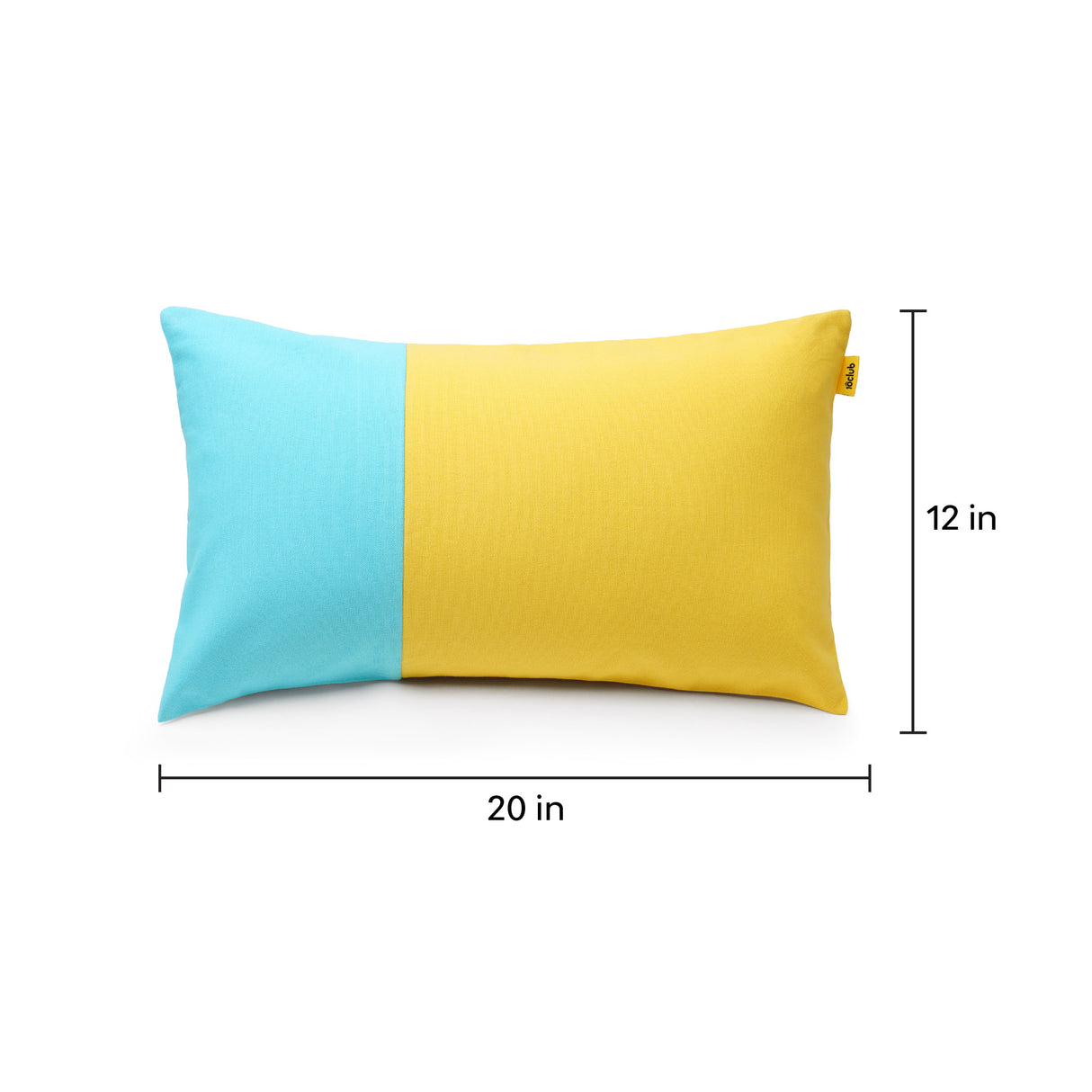 Yellow and blue cushion set of 4 