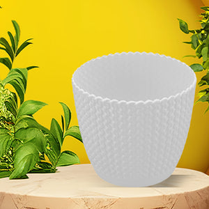 Textured Oval Garden Pots | Set of 2