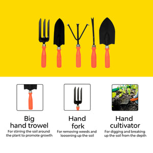 Set of 6 home garden tools