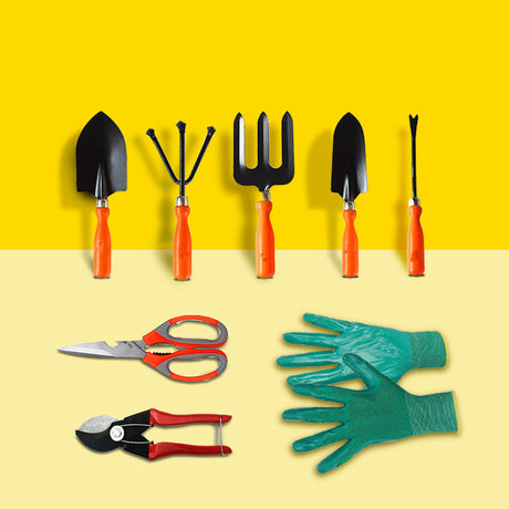 8pc tools with gloves combo
