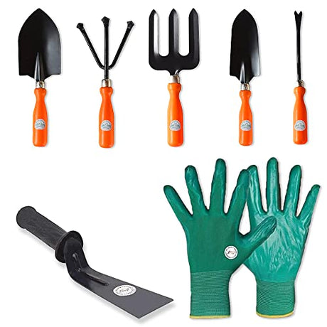 7 Piece hand tool set for gardening 