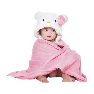 Fleece Baby Blanket with Hood