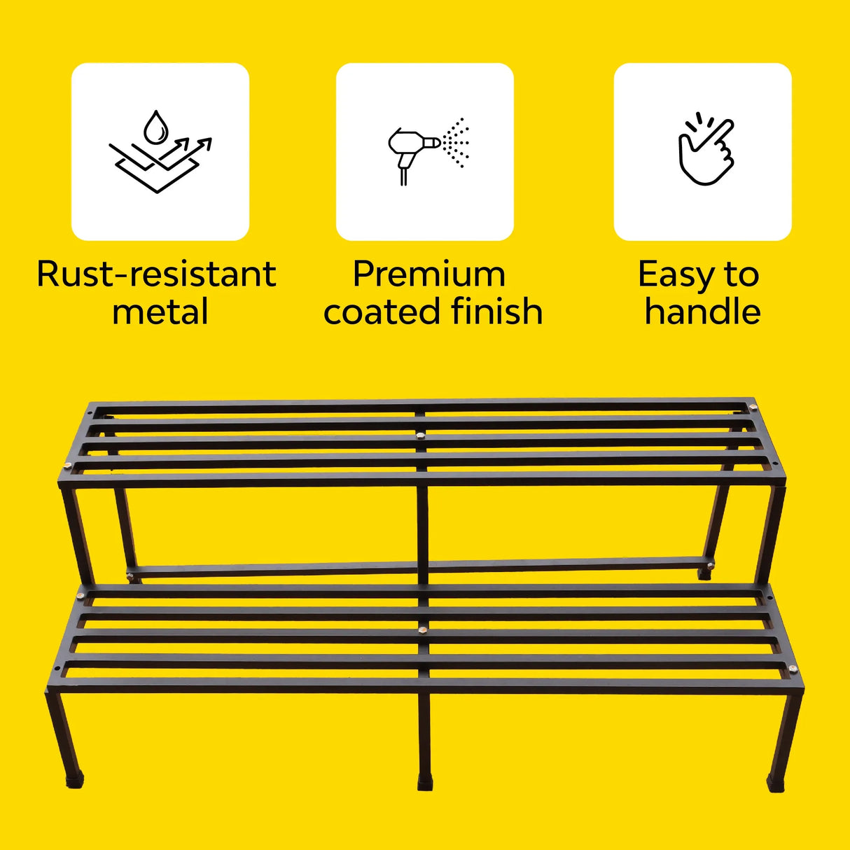 Spectacular 2-Tier Metal Plant Stand