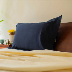 Classic 100% Cotton Bed Pillow Cover | Single