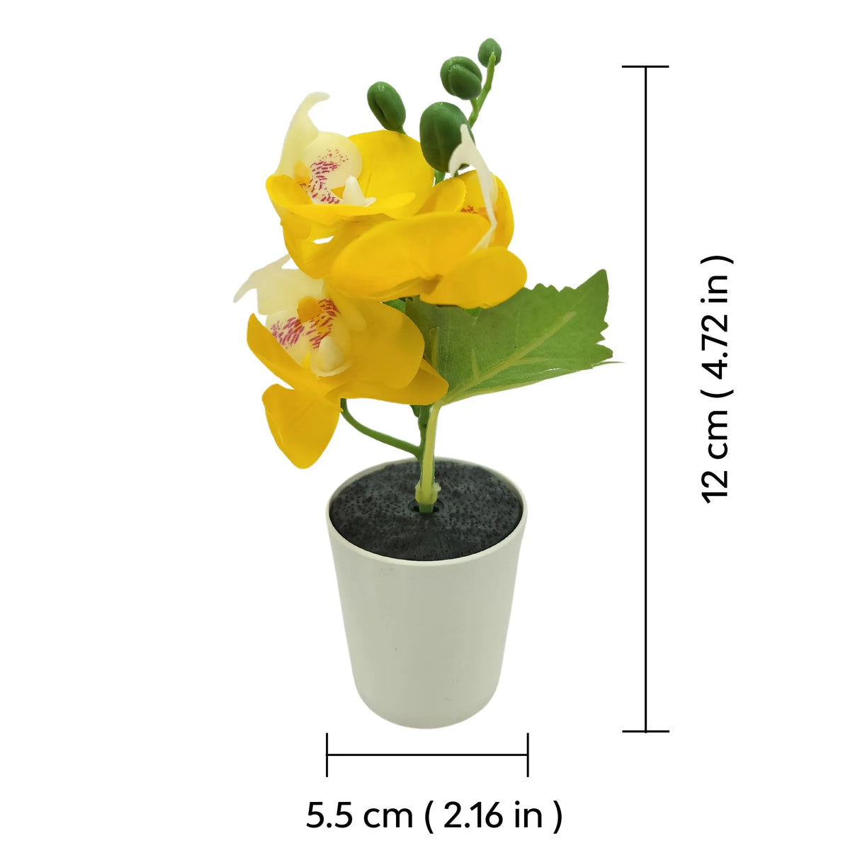 Small Artificial Orchid Potted Plant | Set of 3