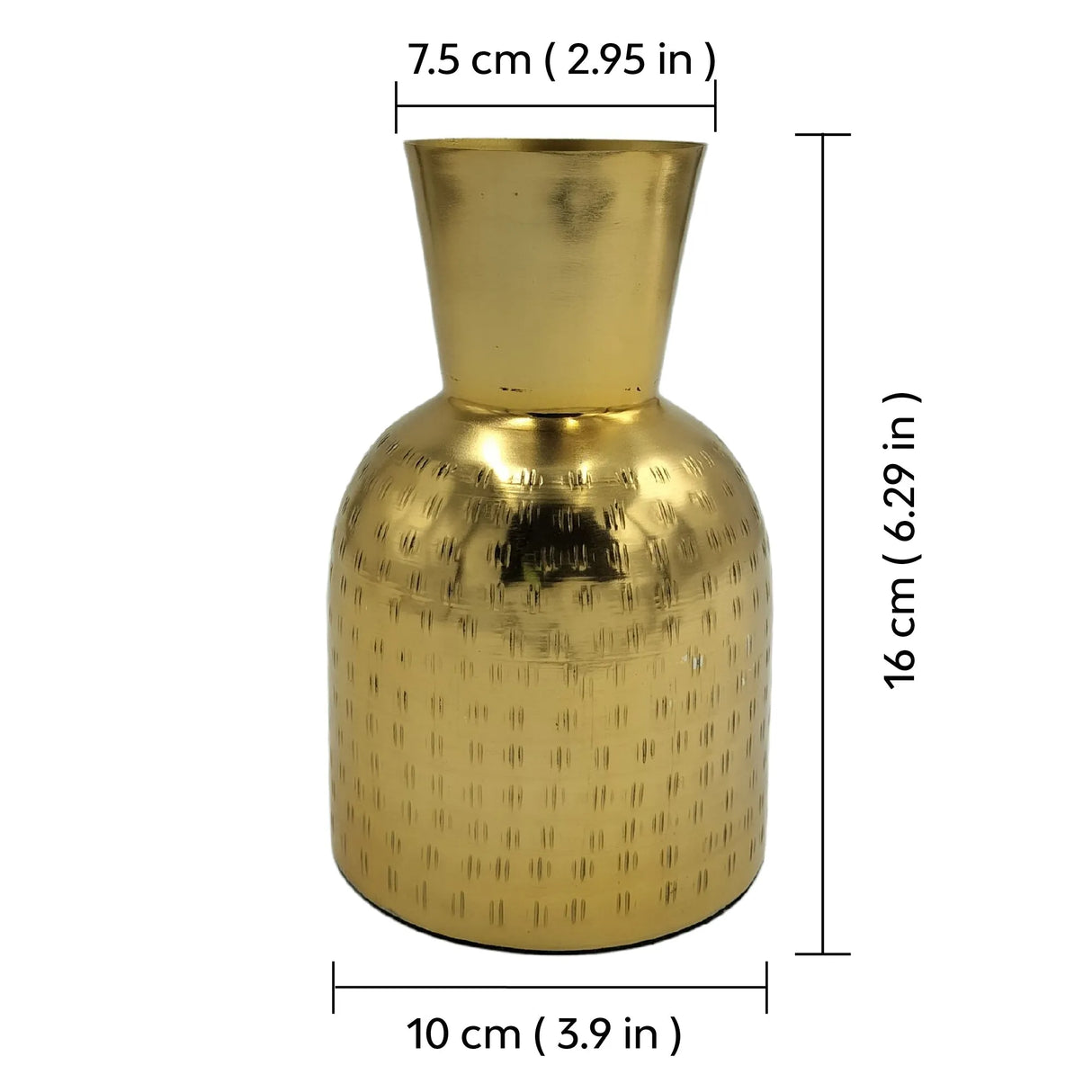 Timeless Gold: Hammered Vase Combo