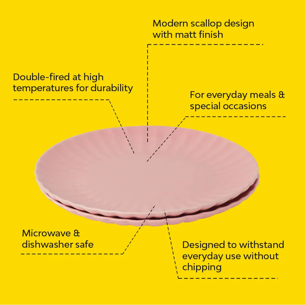 Scalloped design plate 